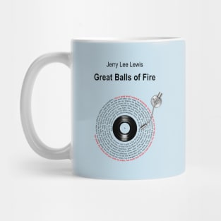 GREAT BALLS OF FIRE LYRICS ILLUSTRATIONS Mug